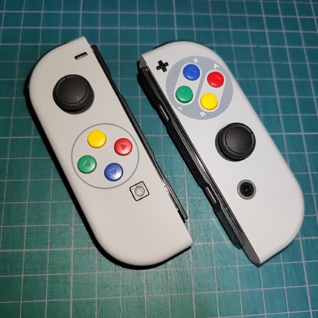 ジョイコン Joy-Con カスタム スーファミ 風ニンテンドースイッチ 正規
