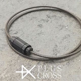 スポーツネックレス PLUSCROSS CW 野球 ゴルフ GM/BK 45cm(ネックレス)