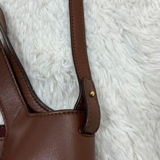 Stella McCartney(ステラマッカートニー)の【美品】STELLA McCARTNEY ロゴ　2way ショルダーバッグ　茶色 レディースのバッグ(ショルダーバッグ)の商品写真