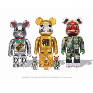 アベイシングエイプ(A BATHING APE)のBE@RBRICK BAPE 招き猫 銀メッキ / 達磨 金メッキ / 獅子舞(フィギュア)