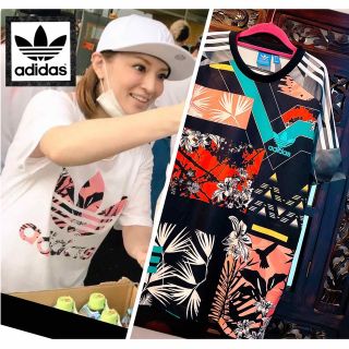 アディダス(adidas)のアディダス 海外限定 新品 花柄 Tシャツ ジャージ 和柄 ファーム 浜崎あゆみ(Tシャツ/カットソー(半袖/袖なし))