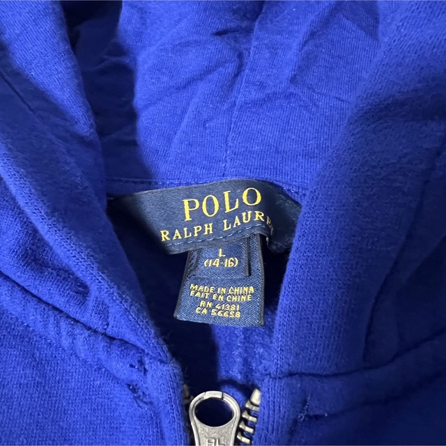 POLO（RALPH LAUREN）(ポロ)のブルーパーカー／POLO キッズ/ベビー/マタニティのキッズ服男の子用(90cm~)(ジャケット/上着)の商品写真