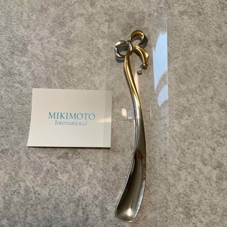 MIKIMOTO - ミキモトパール付きリボン型スプーンマドラー