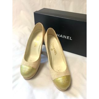 シャネル(CHANEL)のシャネル CHANEL パンプス ハイヒール ジュート ツィード ココマーク(ハイヒール/パンプス)