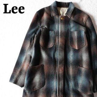 リー LEE ジャケット カバーオール ステンカラー 無地 ブラウン 茶