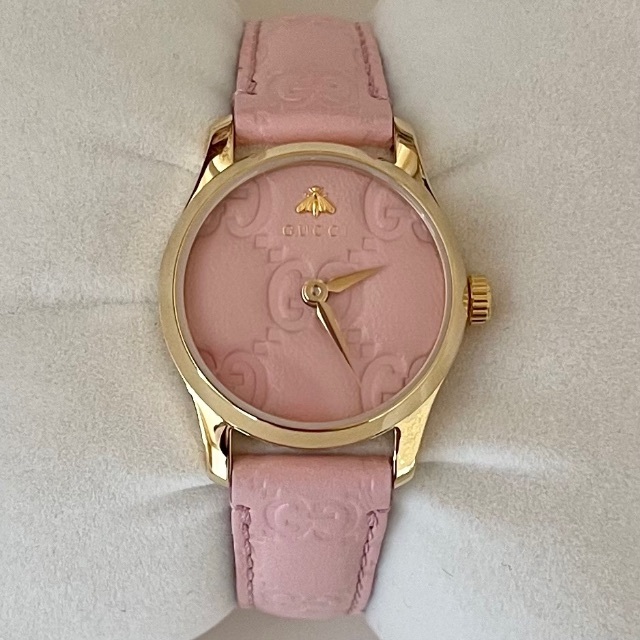 純正買蔵 GUCCI グッチ 107 ゴールド チェーン 腕時計 digiescola.com.br