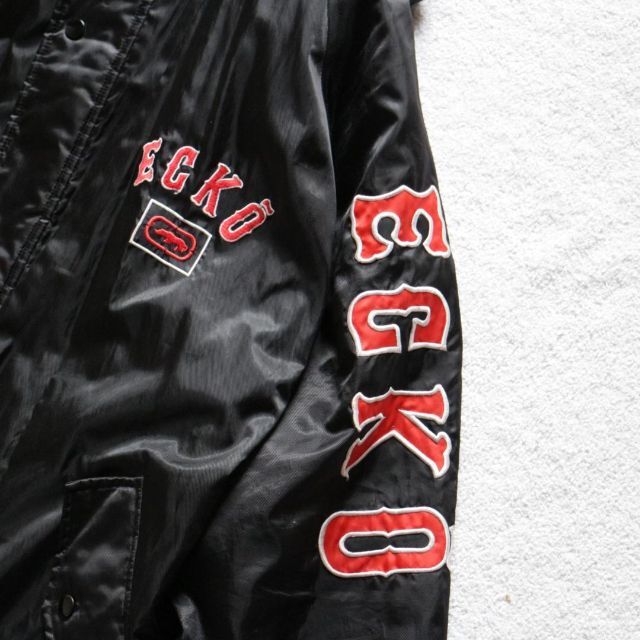 ECHO(エコー)のECKO エコー ベンチコート ロングコート XL 裏ボア ヒップホップ 黒 メンズのジャケット/アウター(その他)の商品写真