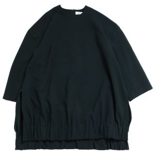 エンフォルド(ENFOLD)のENFOLD ダブルクロス ギャザーヘムBIG PULLOVER(シャツ/ブラウス(長袖/七分))