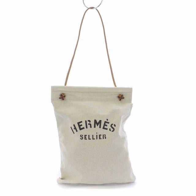 エルメス HERMES アリーヌGM ワンショルダーバッグ キャンバス34cmタテ