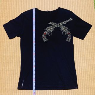 ロアー(roar)のロアー　裾テープスワロスタッズ二丁拳銃カットソー　サイズ2(Tシャツ/カットソー(半袖/袖なし))