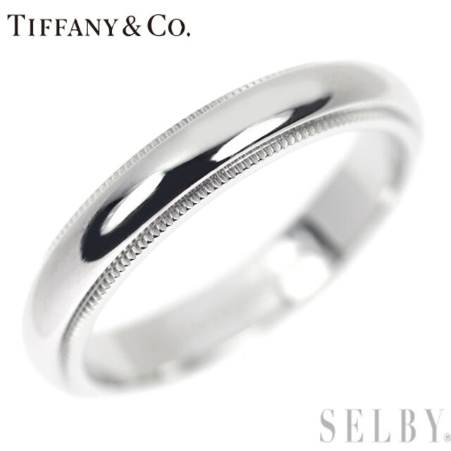 Tiffany & Co. - ティファニー Pt950 リング ミルグレイン