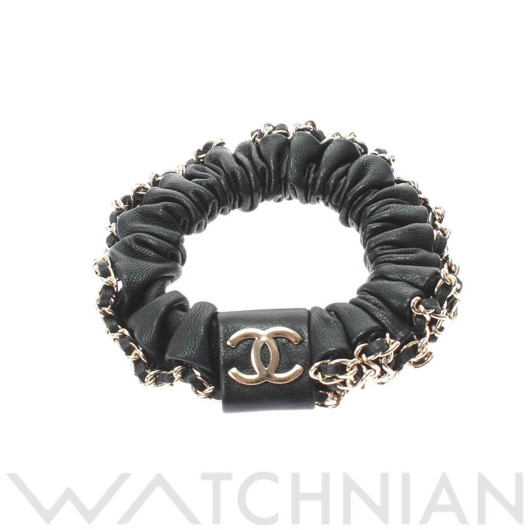 未使用品 シャネル CHANEL A22S レディース その他小物 黒 GP /レザー-