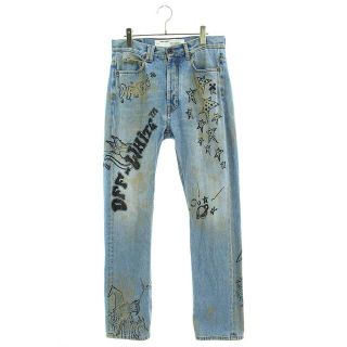 OFF-WHITE - オフホワイト OMYA039F19386044 ペイントデザインデニム