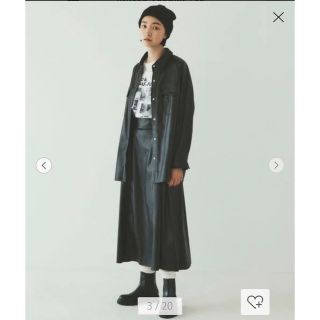 ユナイテッドアローズグリーンレーベルリラクシング(UNITED ARROWS green label relaxing)の❁ 新品タグ付　グリーンレーベルリラクシング　フェイクレザーシャツジャケット(ライダースジャケット)