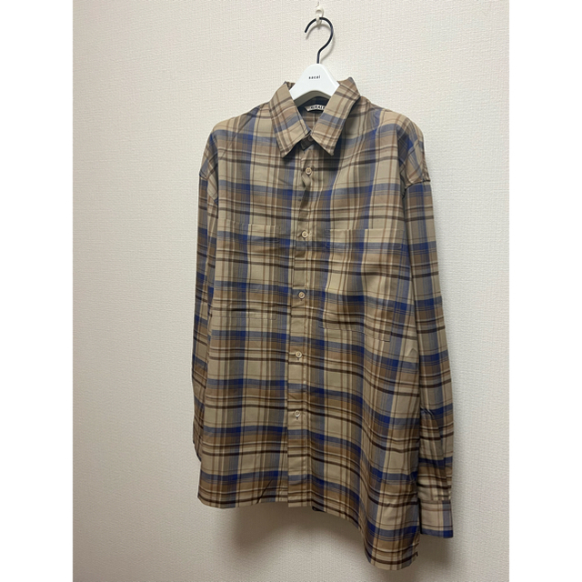 AURALEE(オーラリー)のAURALEE SUPER LIGHT WOOL CHECK SHIRTS メンズのトップス(シャツ)の商品写真