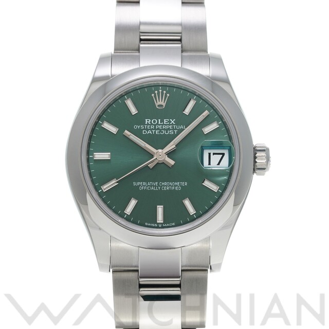 ROLEX - 中古 ロレックス ROLEX 278240 ランダムシリアル ミントグリーン ユニセックス 腕時計