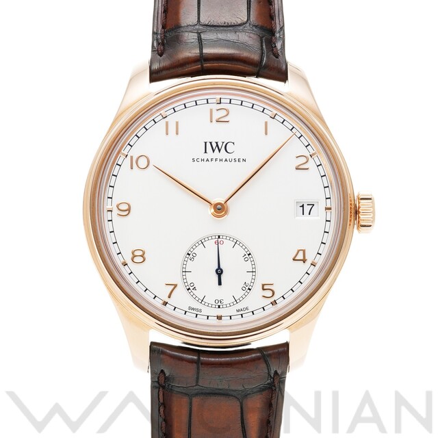 IWC - 中古 インターナショナルウォッチカンパニー IWC IW510204 シルバーメッキ メンズ 腕時計