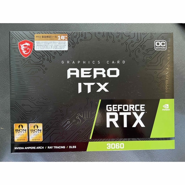 新品MSI GeForce RTX 3060 AERO ITX 12G OCPCパーツ