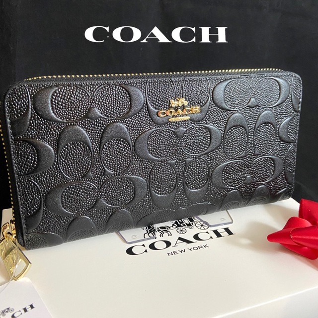 COACH - ギフト⭕️ コーチ 財布 エンボスドシグネチャー メンズ