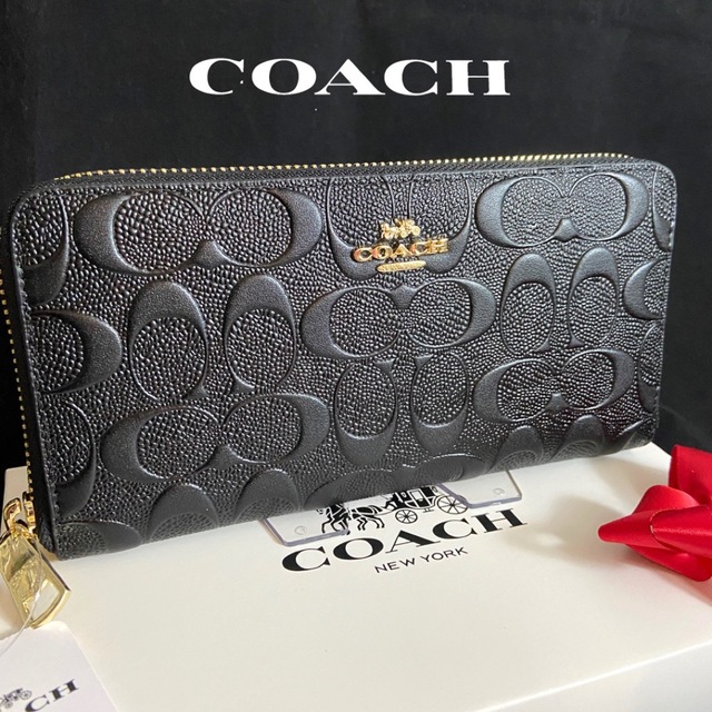 COACH(コーチ)のギフト⭕️ コーチ 財布 エンボスドシグネチャー メンズレディス メンズのファッション小物(長財布)の商品写真
