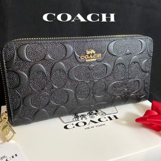 コーチ(COACH)のギフト⭕️ コーチ 財布 エンボスドシグネチャー メンズレディス(長財布)