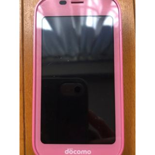 エヌティティドコモ(NTTdocomo)のdocomo ドコモ キッズケータイ スマホ SH 03M ピンク(携帯電話本体)