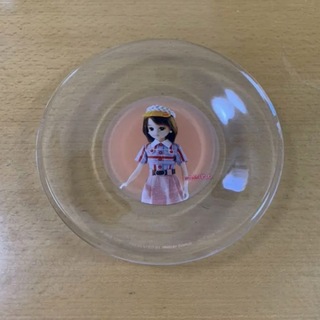 ミスドリカちゃん ガラスの皿 非売品(ノベルティグッズ)