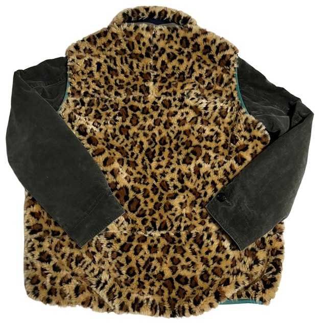 sacai LEOPARD FLEECE BLOUSON