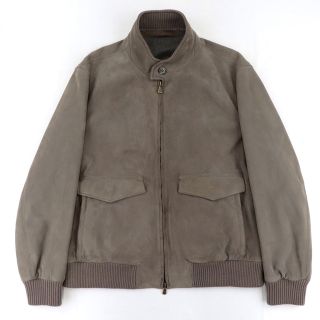 ロロピアーナ(LORO PIANA)の美品 ロロピアーナ リバーシブルレザーブルゾン メンズ グレージュ XL スエード カシミヤ ジャケット Loro Piana(ブルゾン)