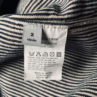 VISVIM ヒッコリースモーキングジャケット 2 インディゴ ヴィズヴィム