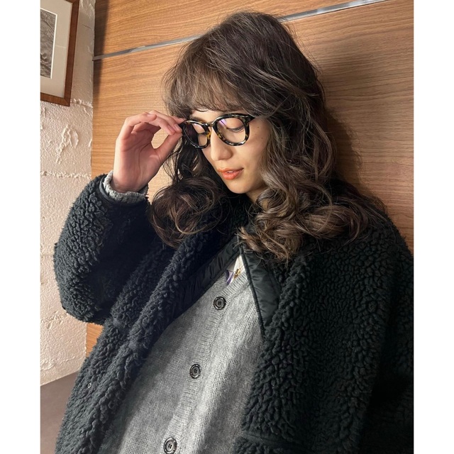 直営店に限定 川口春奈さん着用♡HYKE - HYKE FAUX COAT SHEARLING
