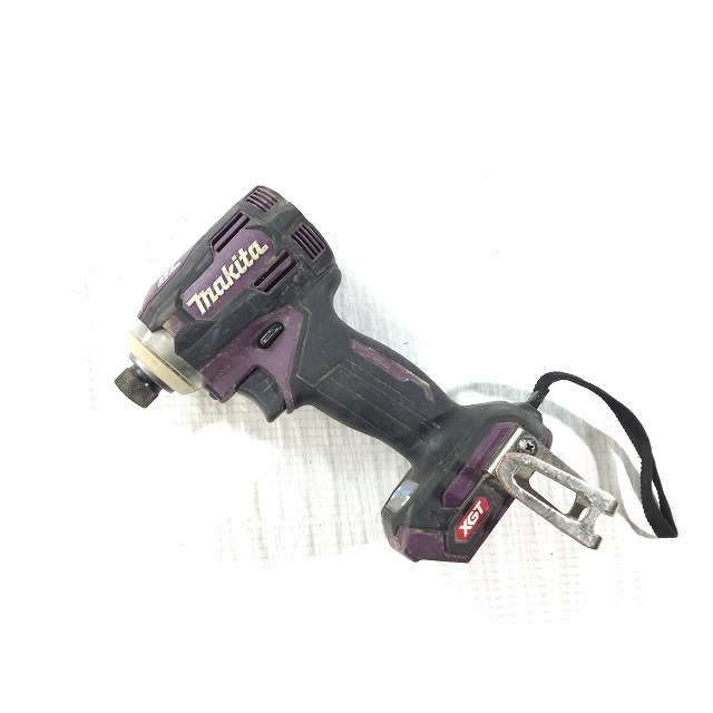 ☆品☆ makita マキタ 40V 充電式インパクトドライバ TD001GDXAP 紫/パープル バッテリ2個(2.5Ah) 充電器 ケース付 64893