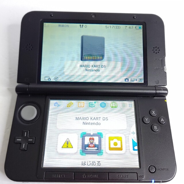 Nintendou3000ニンテンドー3DS LL ブラックu3000画面極美品u3000一式