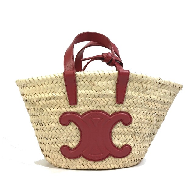 正規店仕入れの - celine セリーヌ 未使用 ベージュ×レッド系 レザー