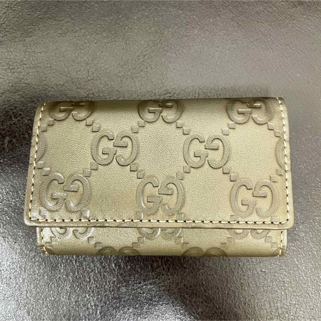 Gucci(グッチ)の極美品 希少 グッチ キーケース GG グッチシマ レザー メンズ レディース メンズのファッション小物(キーケース)の商品写真