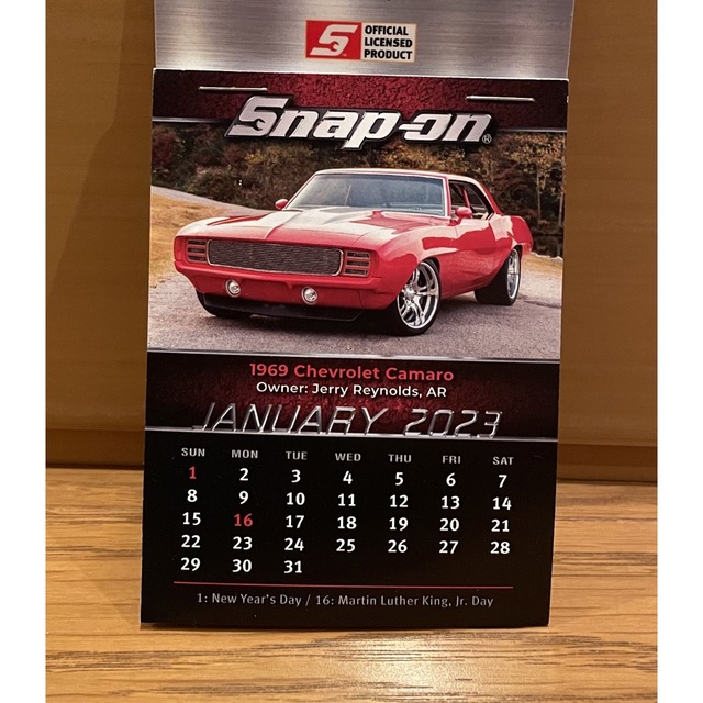 Snap-on/スナップオン 2023カレンダー インテリア/住まい/日用品の文房具(カレンダー/スケジュール)の商品写真