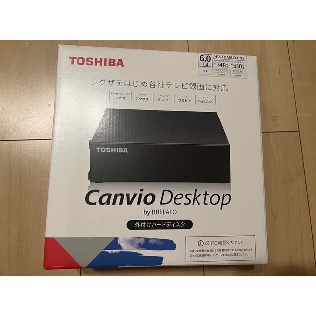 東芝 外付け ハードディスク 6TB HD-TDA6U3-B/N