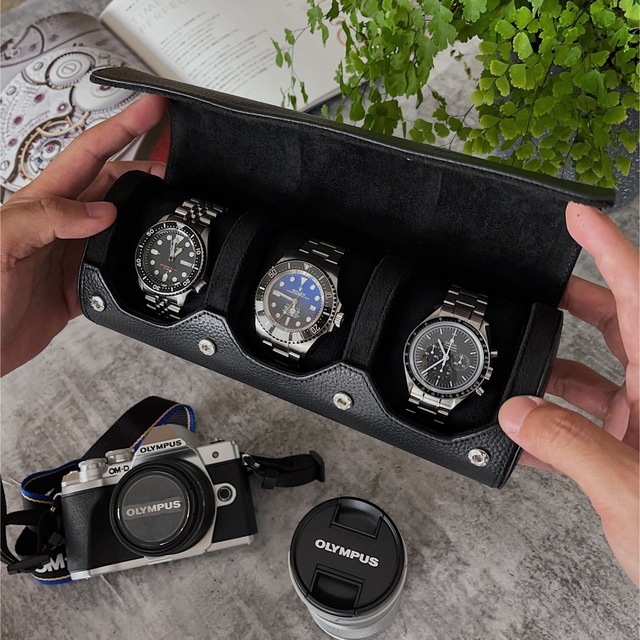 時計ケース　ウォッチケース　ウォッチボックス　時計収納　３つ入り メンズの時計(その他)の商品写真