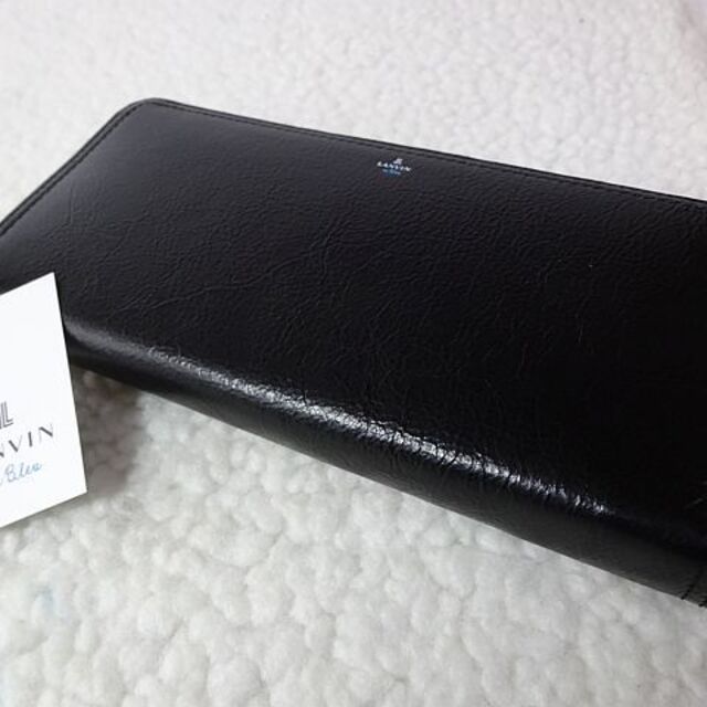 LANVIN en Bleu(ランバンオンブルー)の【新品/本物】LANVIN en Bleu ラウンドファスナー長財布/黒 メンズのファッション小物(長財布)の商品写真