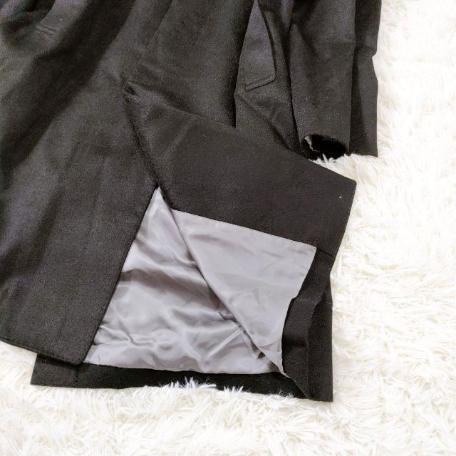 【シルクを贅沢に】  バレストリーノ ロングコート ウール 絹 大きいサイズ メンズのジャケット/アウター(ステンカラーコート)の商品写真