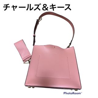 チャールズアンドキース(Charles and Keith)のCHARLES＆KEITH 2wayショルダーバッグ　テラコッタ(ショルダーバッグ)