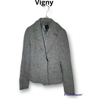 ヴィニー(Vigny)のVignyヴィニー　テーラード　ジャケット　レディース　WOOLMARK(テーラードジャケット)