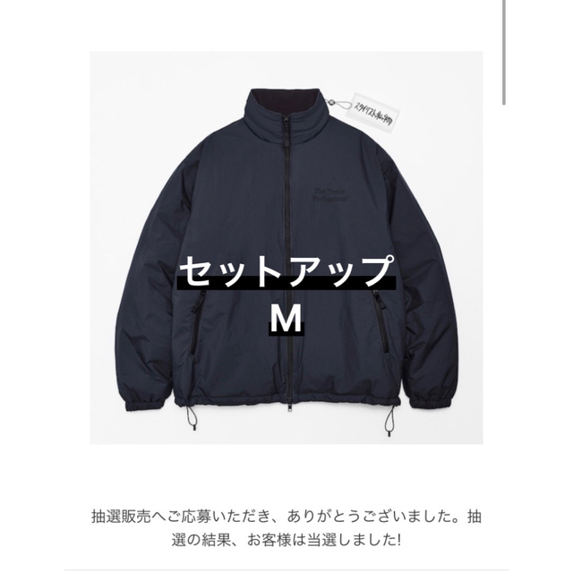 メンズエンノイ　ennoy   NYLON PADDED JACKET+PANTS