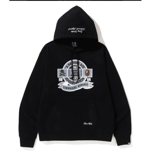 A BATHING APE(アベイシングエイプ)の【BAPE X NBHD】RELAXED FIT PULLOVER HOOD メンズのトップス(パーカー)の商品写真