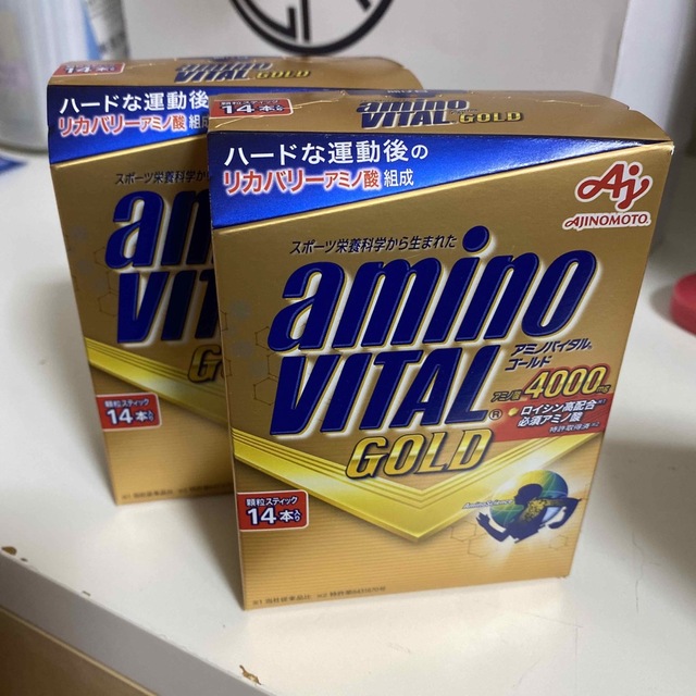 味の素(アジノモト)のアミノバイタルゴールド14本入り✖️2箱　新品 外箱なし 食品/飲料/酒の健康食品(アミノ酸)の商品写真