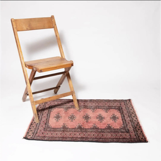 ウニコ(unico)の87x63cm ヴィンテージ絨毯 手織り　アフガン 　ペルシャ　ベニワレン(ラグ)
