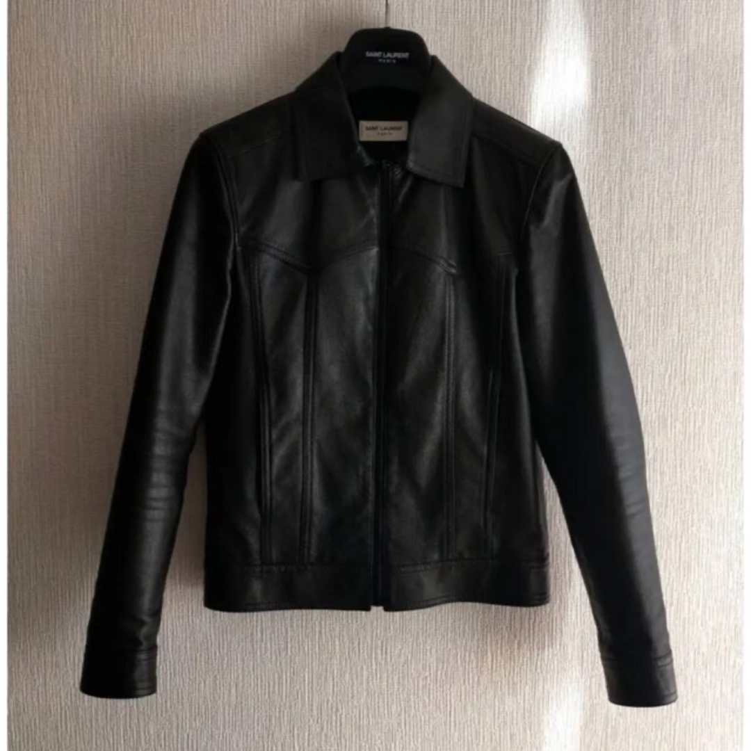 大割引 Saint Laurent レザージャケット ウエスタン サンローラン