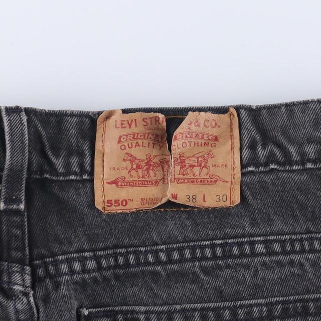 古着 90年代 リーバイス Levi's 550 RELAXED FIT TAPERED LEG ブラック ...