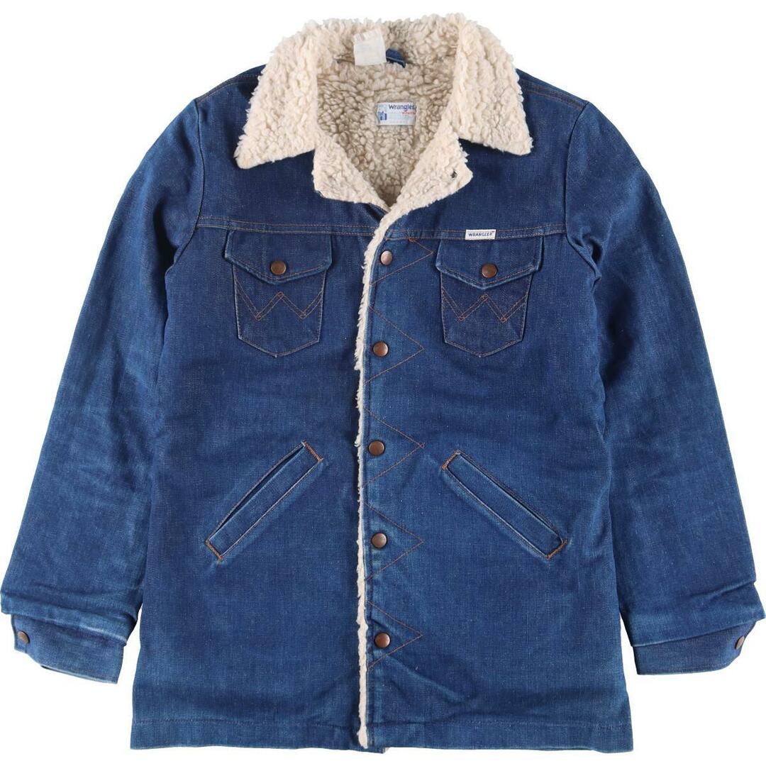 70~80年代 ラングラー Wrangler ランチジャケット デニムボアジャケット USA製 メンズS ヴィンテージ /eaa302042725cm身幅