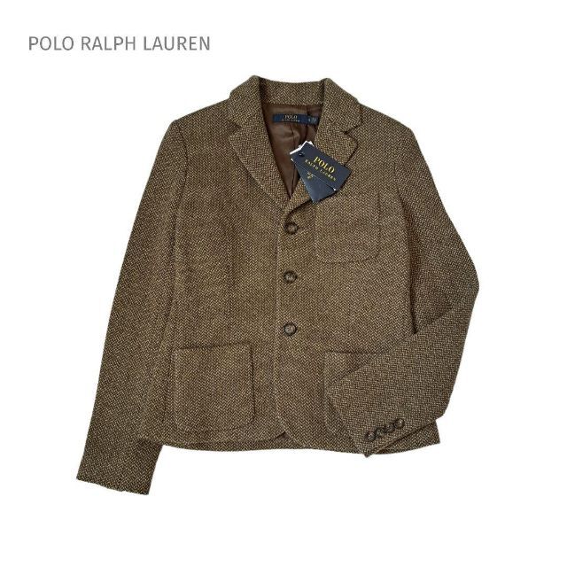 POLO RALPH LAUREN(ポロラルフローレン)の新品タグ付き ポロラルフローレン テーラードジャケット ブラウン ウール レディースのジャケット/アウター(テーラードジャケット)の商品写真